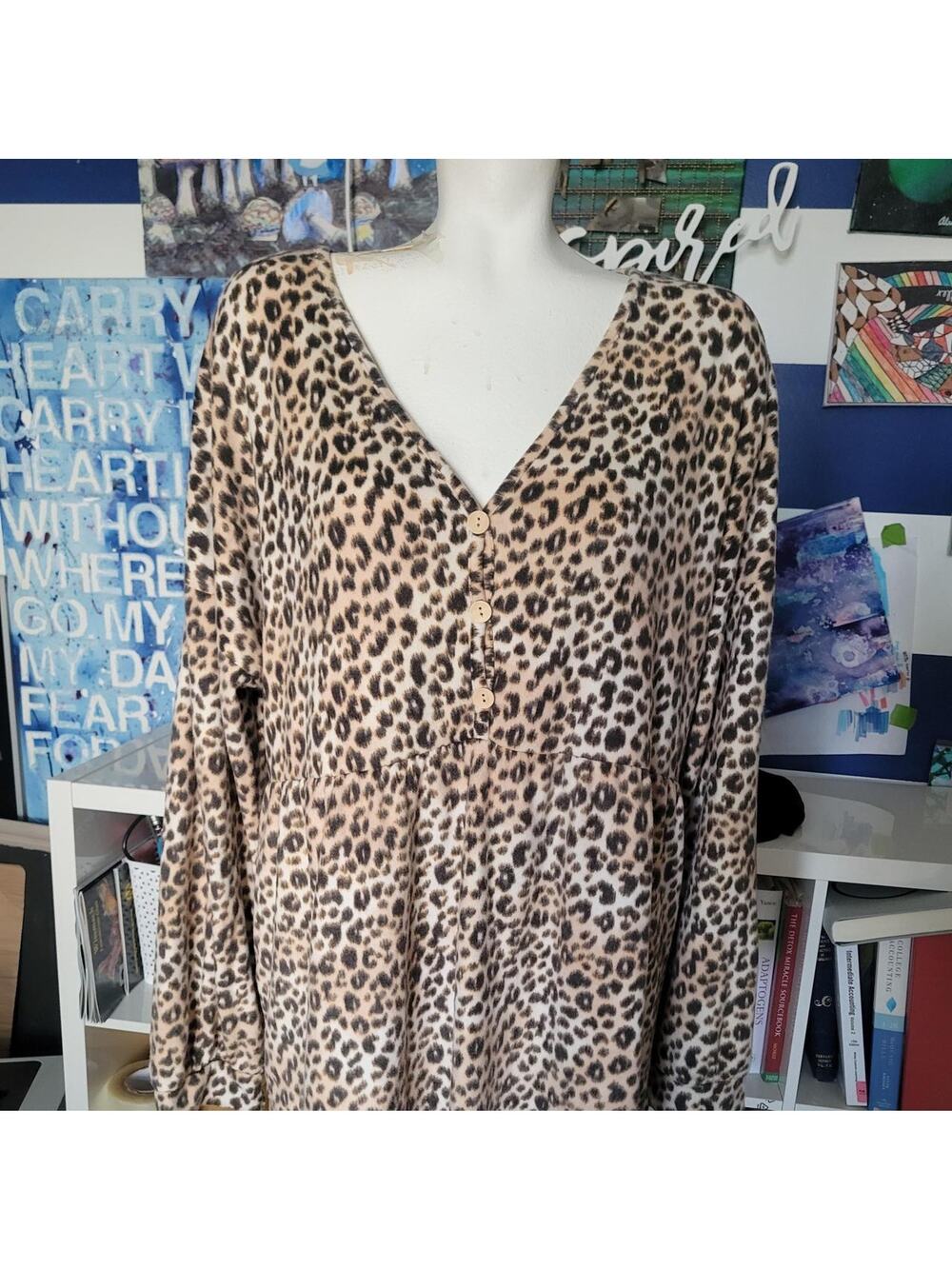 Cozy plussize top 2x animal print chicsoul Plus Size